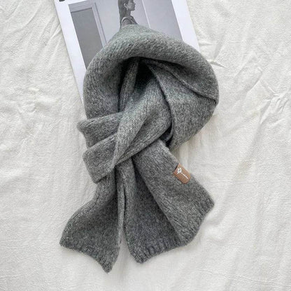 Women's Sweet Version Fleece Solid Scarf Autumn And Winter - www.Shopthatapp.com