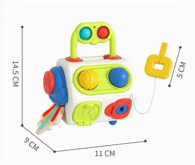 9 In 1 Busy Cube Baby & Toddler Montessori Sensory Toy - www.Shopthatapp.com #
