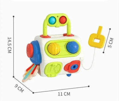 9 In 1 Busy Cube Baby & Toddler Montessori Sensory Toy - www.Shopthatapp.com #