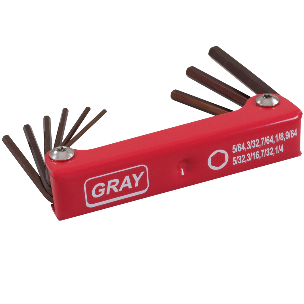 9 Piece SAE Folding Hex Key Set - www.Shopthatapp.com #