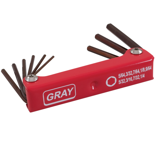 9 Piece SAE Folding Hex Key Set - www.Shopthatapp.com #