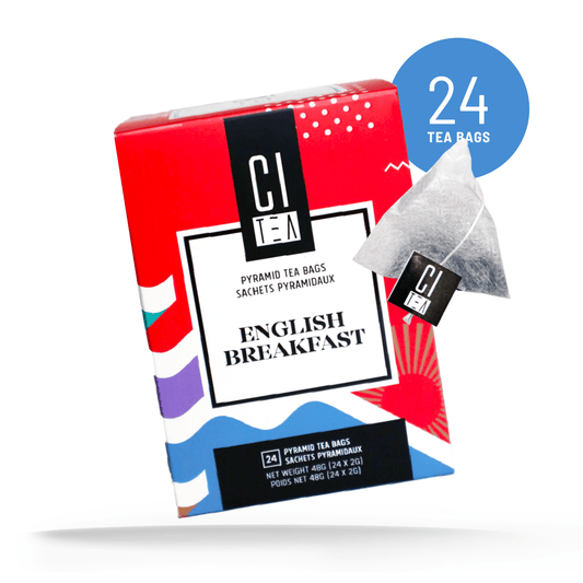 English Breakfast Tea - 24 Pyramid Tea Bags - www.Shopthatapp.com