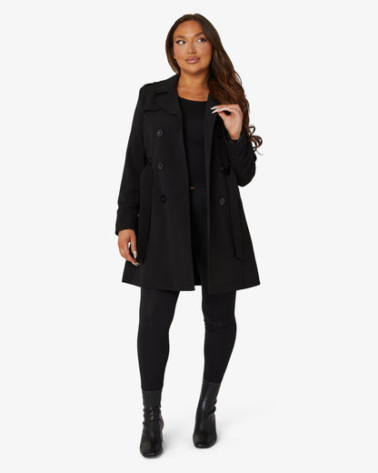 Zweireihiger Militär-Trenchcoat für Frühling/Sommer (9049-SP)