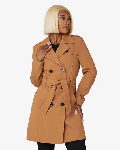 Zweireihiger Militär-Trenchcoat für Frühling/Sommer (9049-SP)
