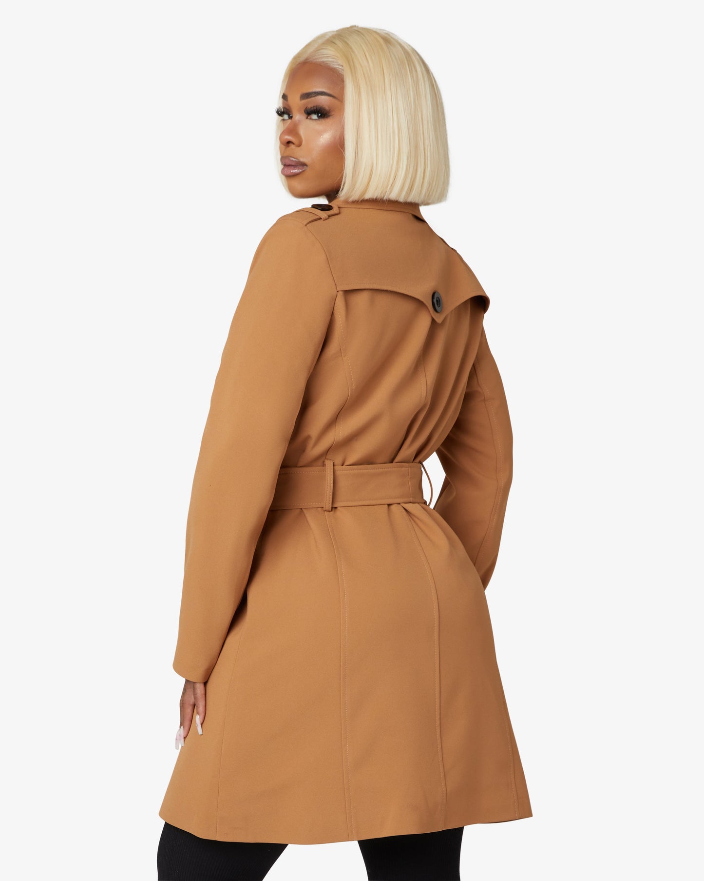 Zweireihiger Militär-Trenchcoat für Frühling/Sommer (9049-SP)