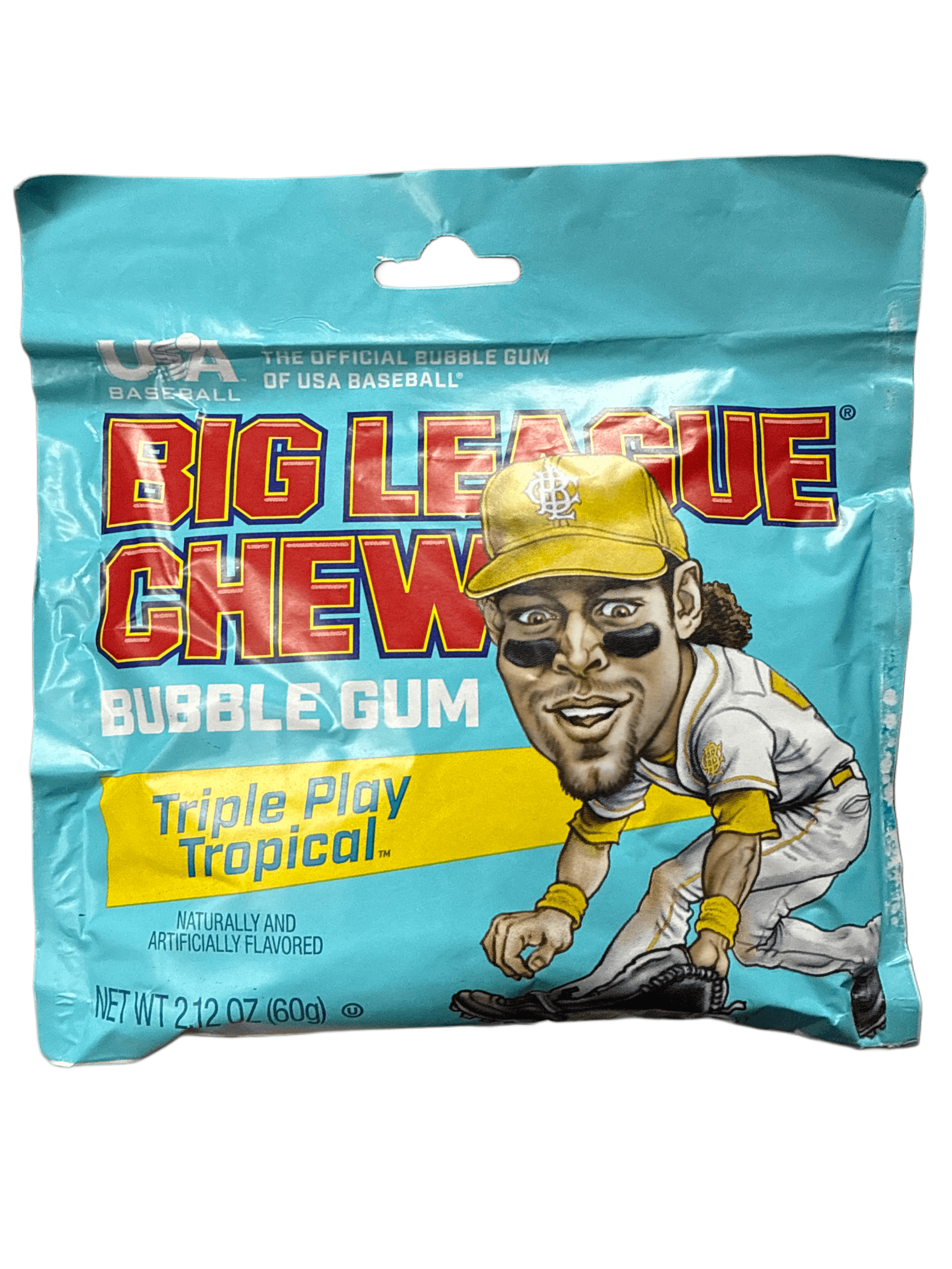 Big League Chew Bubble Gum Triple Play Tropical Flavour 60G - U.S Edition - www.Shopthatapp.com