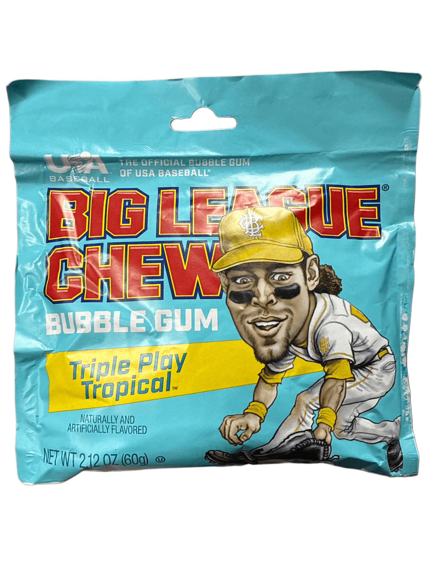 Big League Chew Bubble Gum Triple Play Tropical Flavour 60G - U.S Edition - www.Shopthatapp.com
