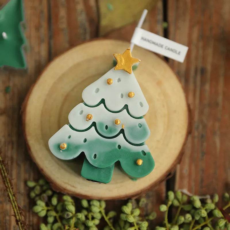Christmas Tree Silicone Molds For DIY Christmas Creative Atmosphere Decoration Handmade Fragrant Candles - www.Shopthatapp.com