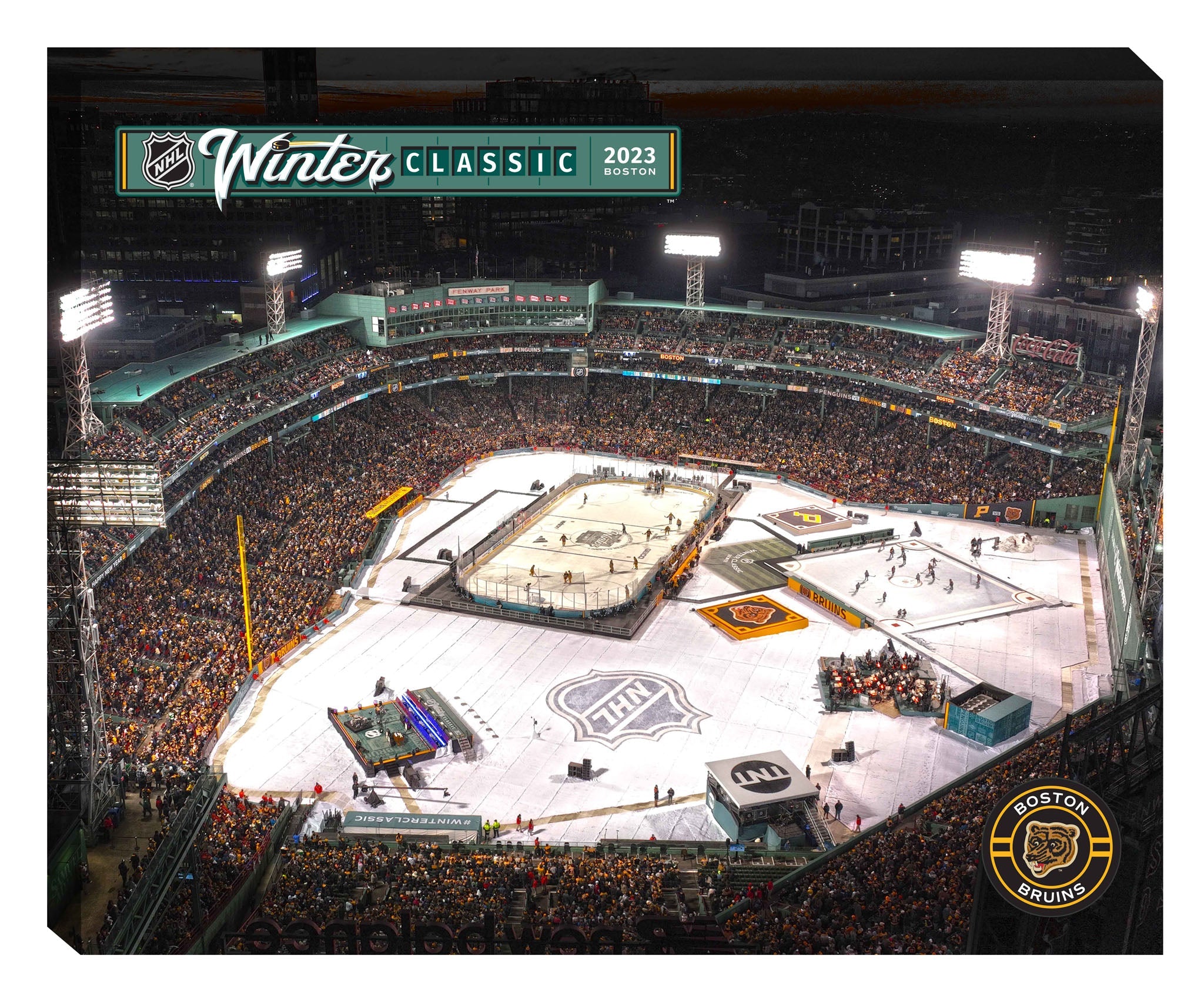 Winter Classic 16x20 Canvas 2023 Penguins vs Bruins-H - www.Shopthatapp.com