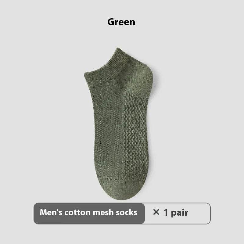 Cotton Anti-Pilling Ankle socks absorbing Invisible Tight Mesh Boat Socks - www.Shopthatapp.com
