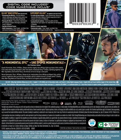 Black Panther: Wakanda Forever [Blu-ray] (Bilingual) - www.Shopthatapp.com