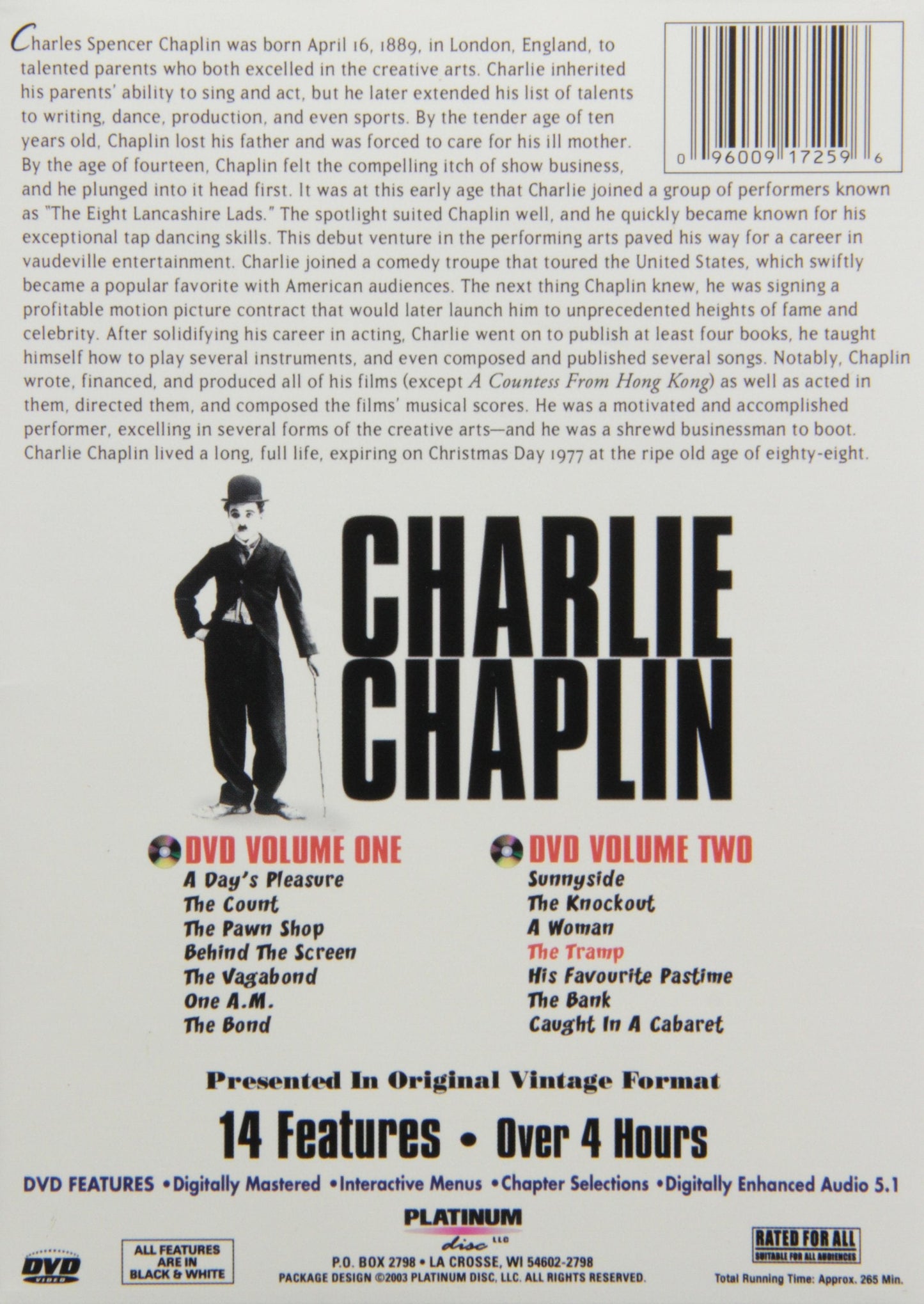 Charlie Chaplin [Import] - www.Shopthatapp.com