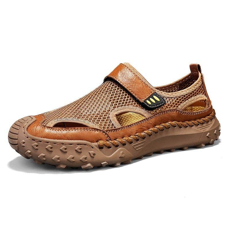 Summer Outdoor Casual Hollow Mesh Surface Breathable Men's Sandals - www.Shopthatapp.com