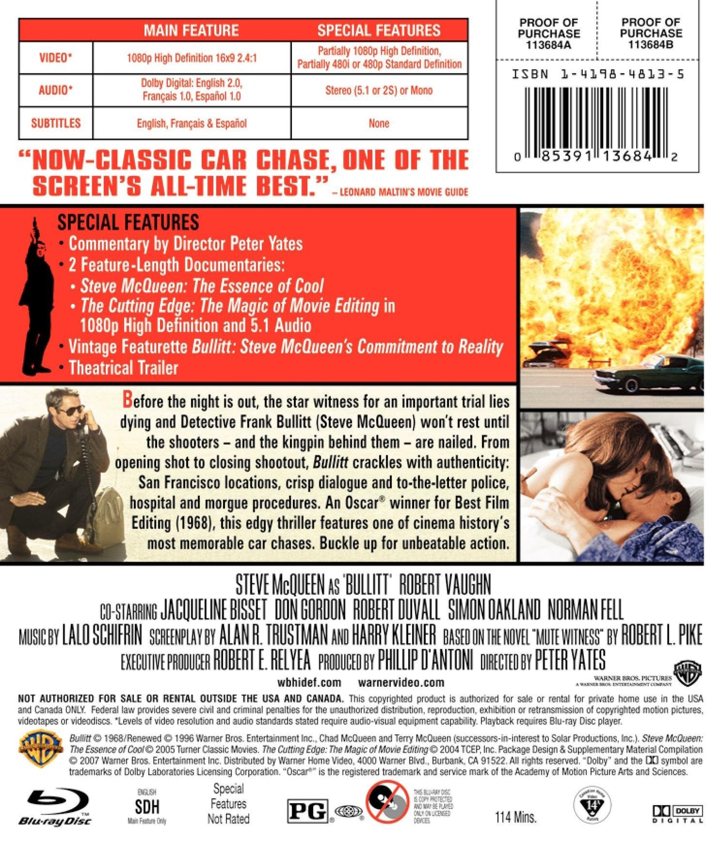 Bullitt [Blu-ray] - www.Shopthatapp.com