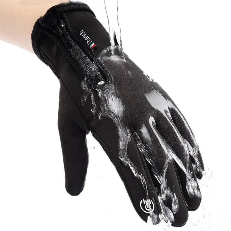 Winter Gloves Touchscreen Non-Slip Unisex Waterproof Windproof Warm Cycling Ski Sports Gloves Women Men - www.Shopthatapp.com