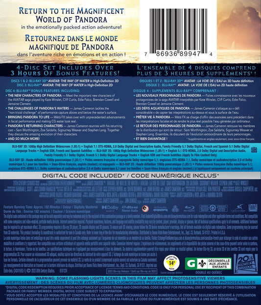 Avatar: The Way Of Water - Blu-Ray 3D/Blu-Ray - www.Shopthatapp.com