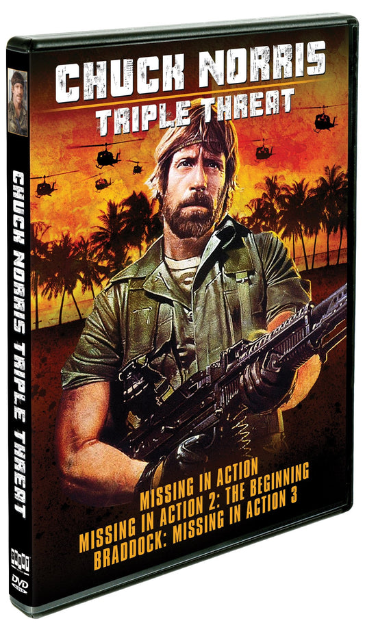 Chuck Norris: Triple Threat - Missing In Action / Missing In Action 2: The Beginning / Braddock: Missing In Action 3 - www.Shopthatapp.com