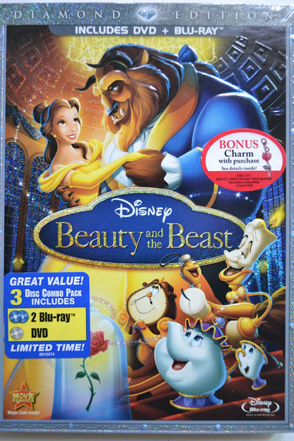 Beauty and the Beast: Diamond Edition - 3-Disc BD Combo Pack (2-Disc BD+DVD IN DVD Amaray) [Blu-ray] - www.Shopthatapp.com