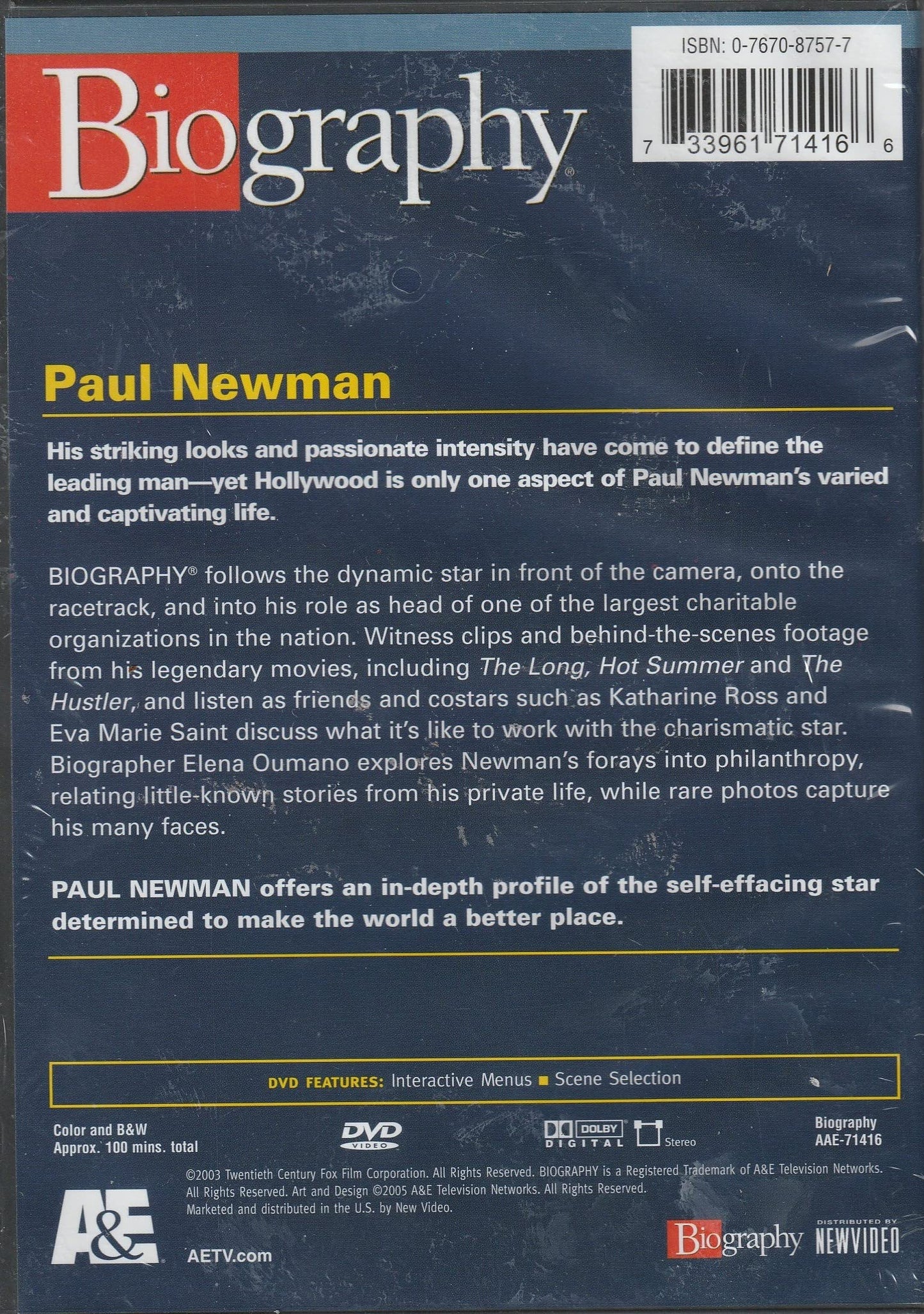 Biography / Paul Newman - DVD (Used) - www.Shopthatapp.com