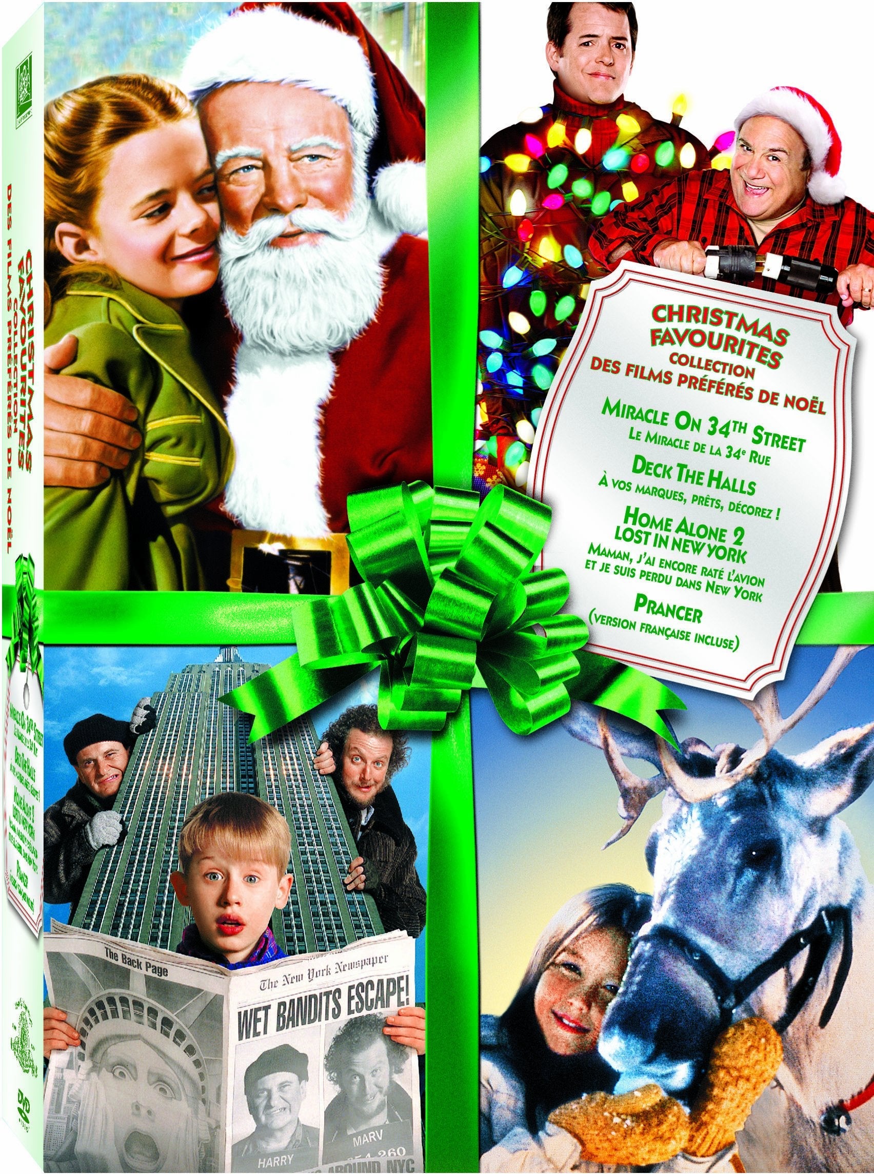 Christmas Favourites Collection (Miracle on 34th Street/Deck the Halls/Home Alone 2: Lost in New York/Prancer) (Bilingual) - www.Shopthatapp.com