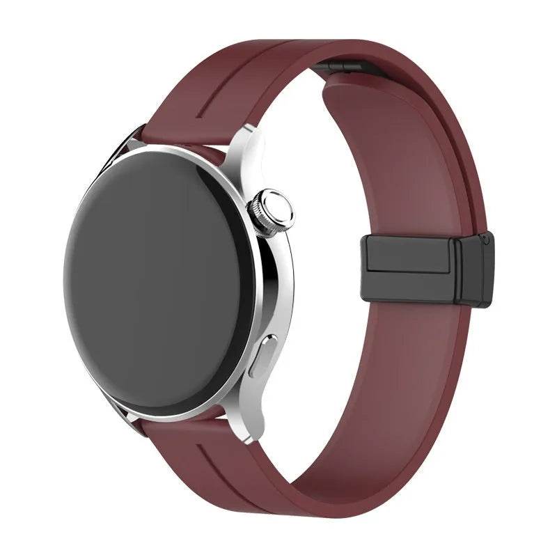 Applicable Watt4 Strap Silicone Magnetic Folding Buckle Watch Band - www.Shopthatapp.com