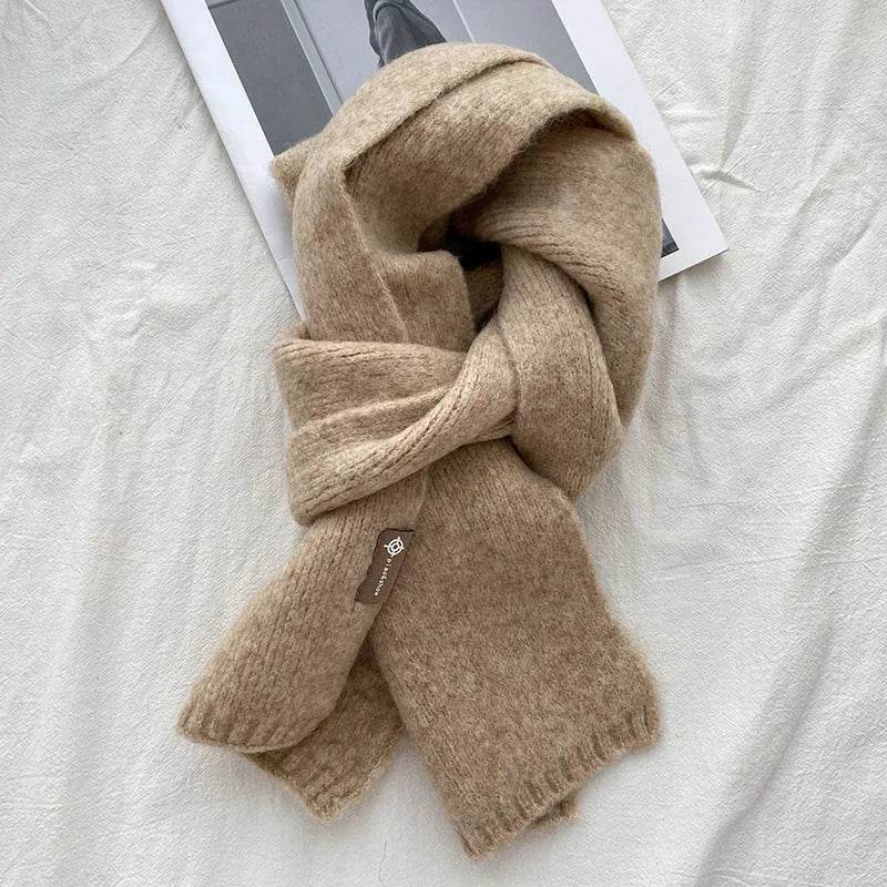 Women's Sweet Version Fleece Solid Scarf Autumn And Winter - www.Shopthatapp.com
