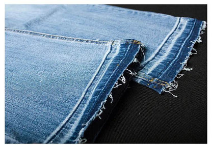 Women's Washed Elastic Loose Wide Leg Ankle-length Bootcut Jeans - www.Shopthatapp.com