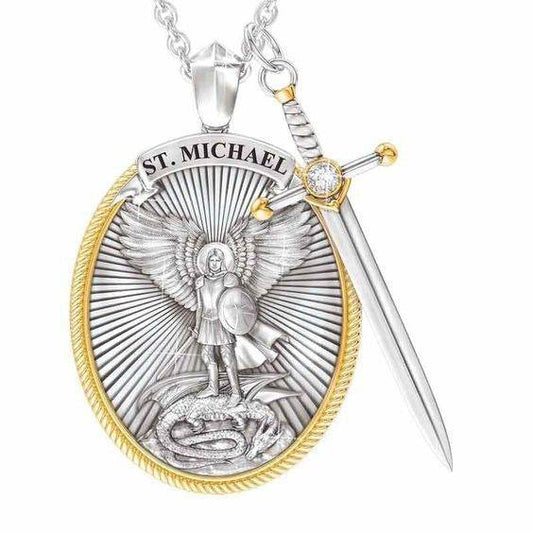 Protection Shield Western Mythology Faith Necklace - www.Shopthatapp.com