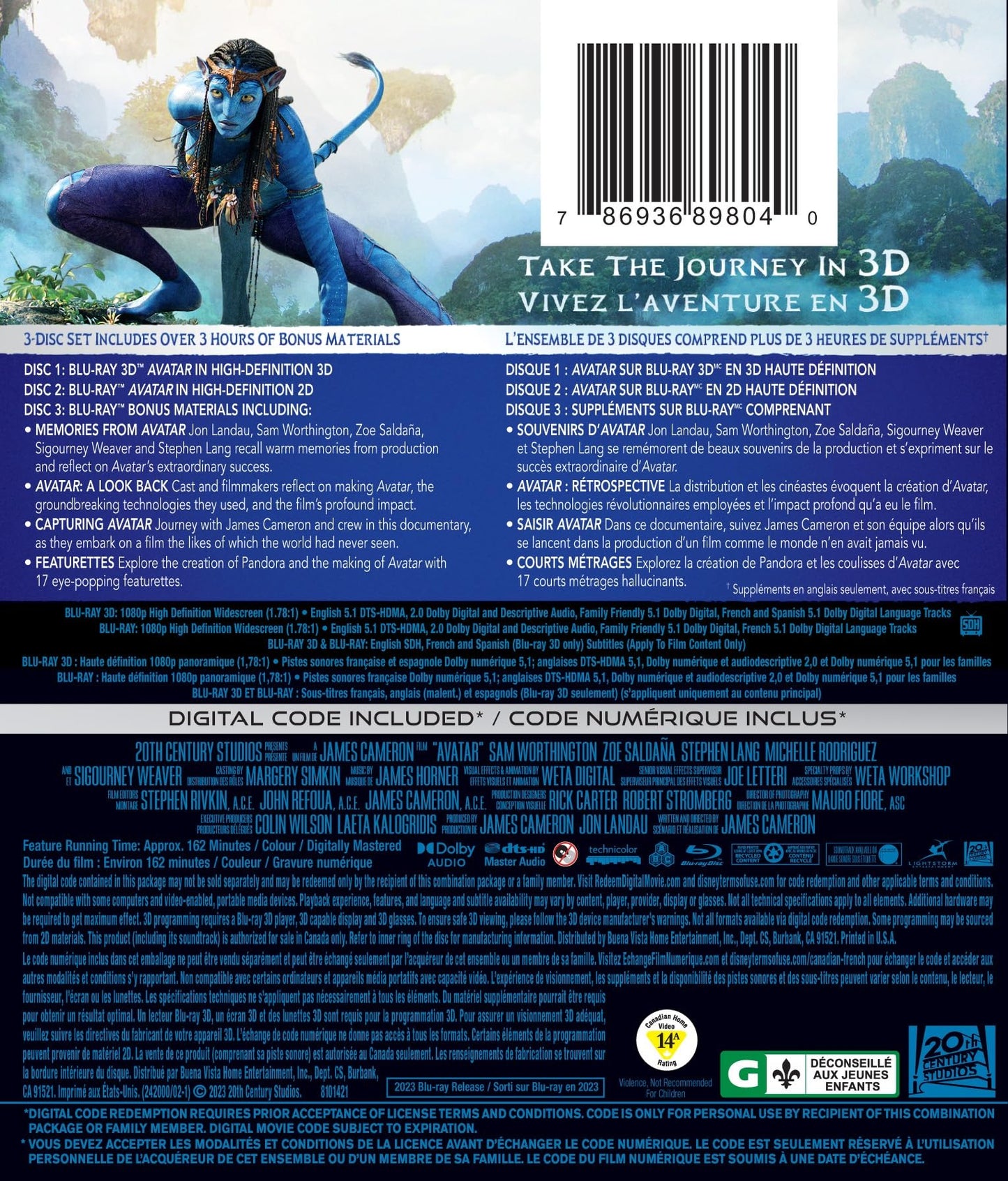 Avatar - Blu-Ray 3D/Blu-Ray - www.Shopthatapp.com