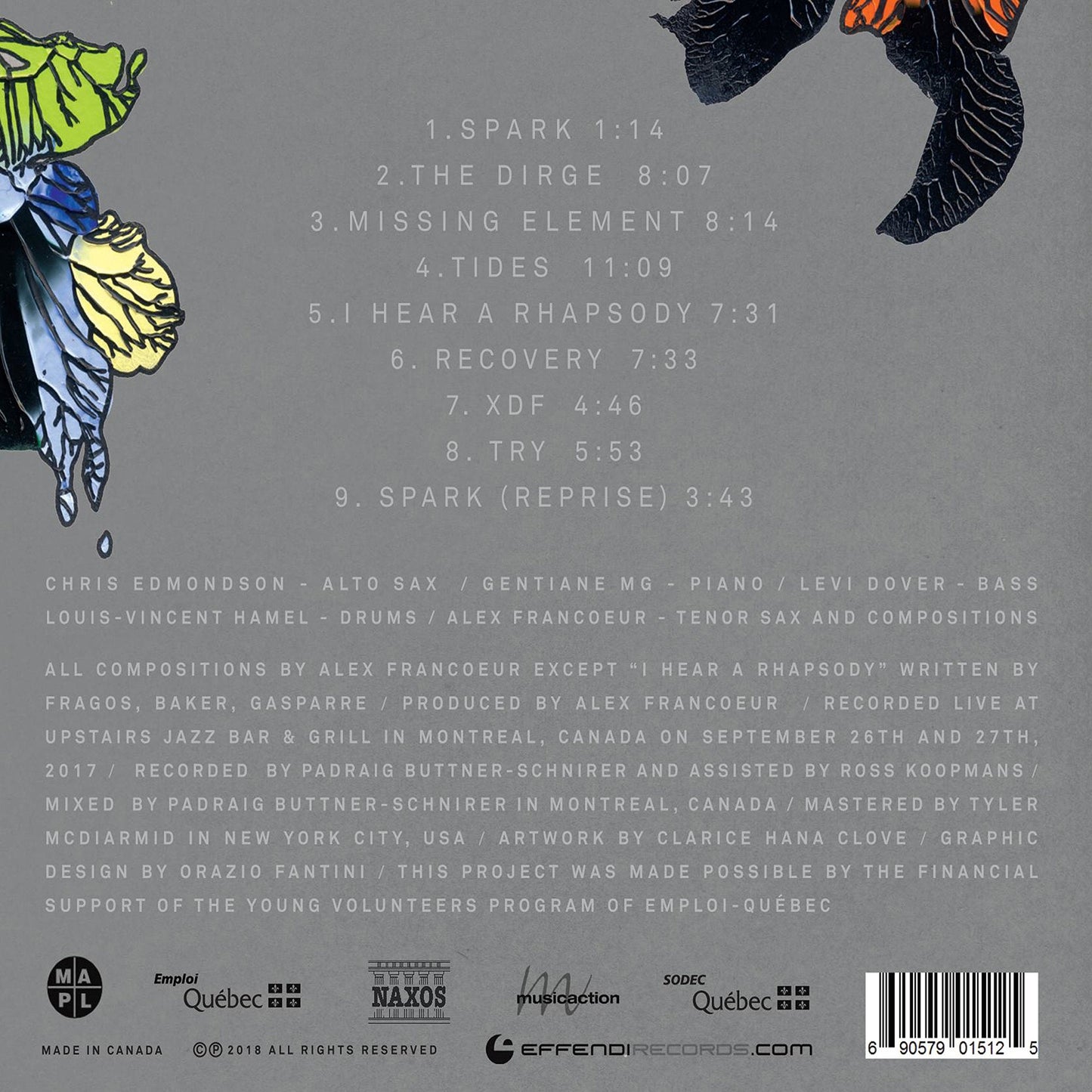 Alex Francoeur Group / Missing Element (Live at Upstairs) - CD - www.Shopthatapp.com