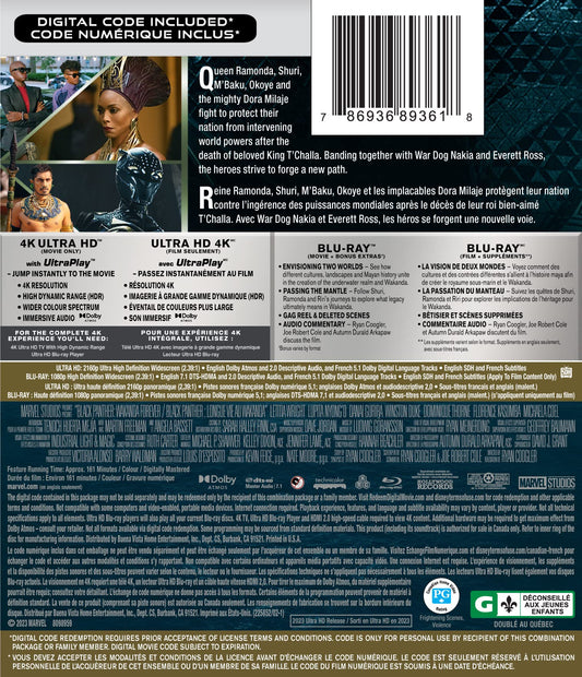Black Panther: Wakanda Forever - 4K/Blu-Ray - www.Shopthatapp.com
