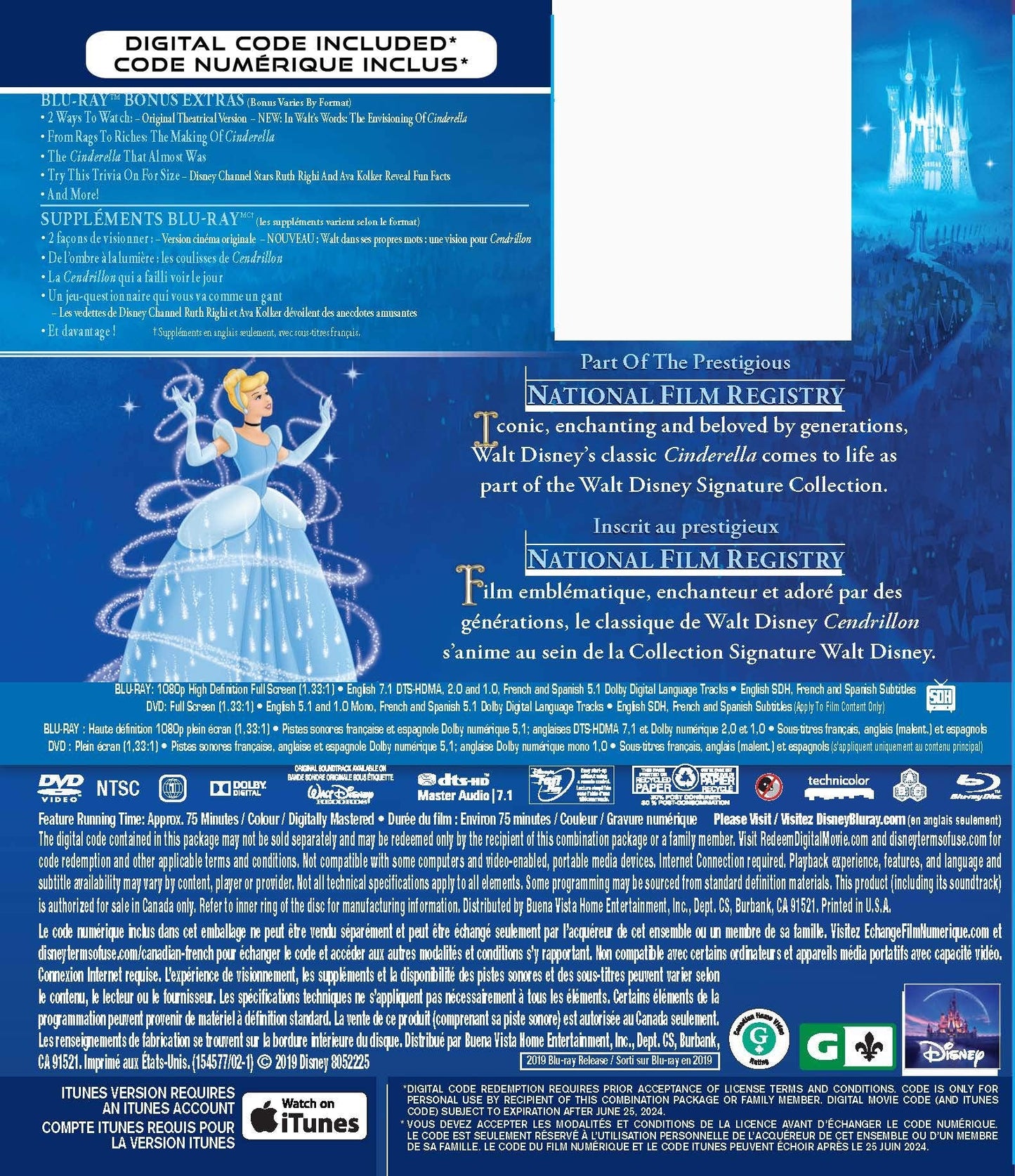 Cinderella [Blu-ray] (Bilingual)