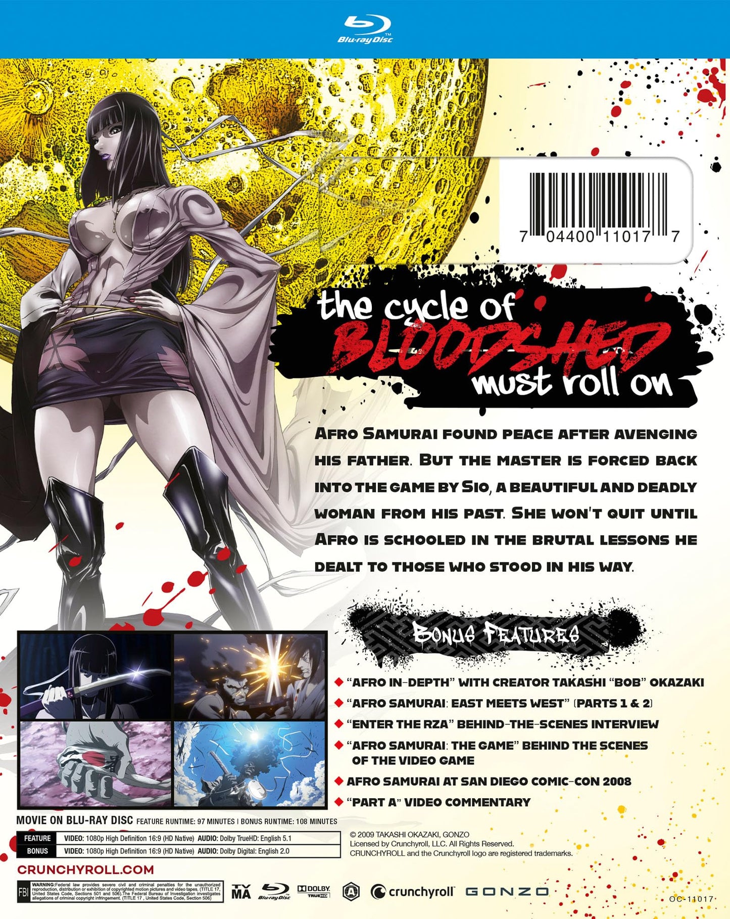 Afro Samurai / Resurrection: Director’s Cut - Blu-Ray - www.Shopthatapp.com