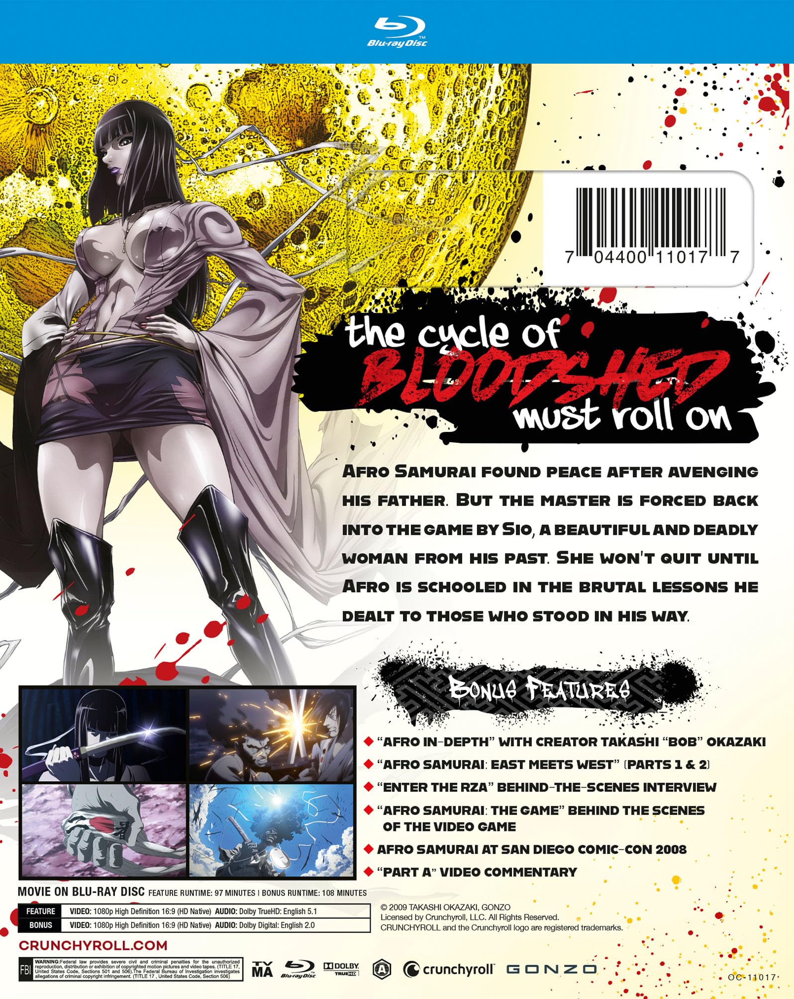 Afro Samurai / Resurrection: Director’s Cut - Blu-Ray - www.Shopthatapp.com