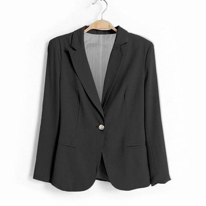 Office Ladies Black Formal Blazer Women Work Suit - www.Shopthatapp.com