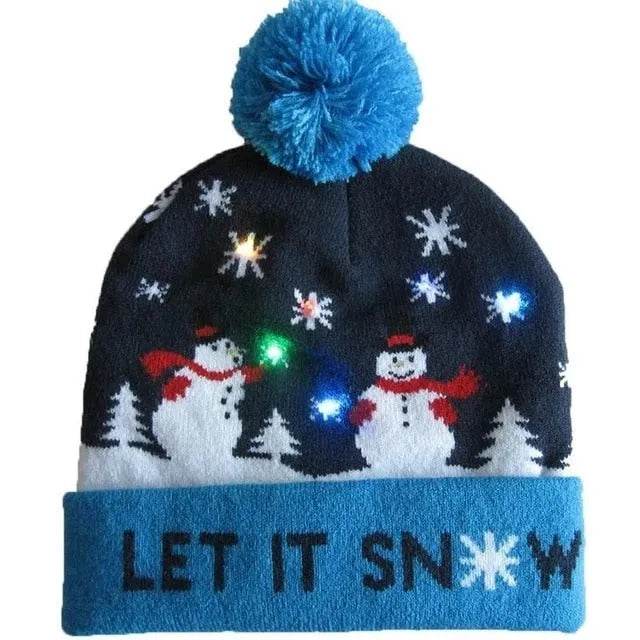 LED Light Christmas  Beanies - www.Shopthatapp.com
