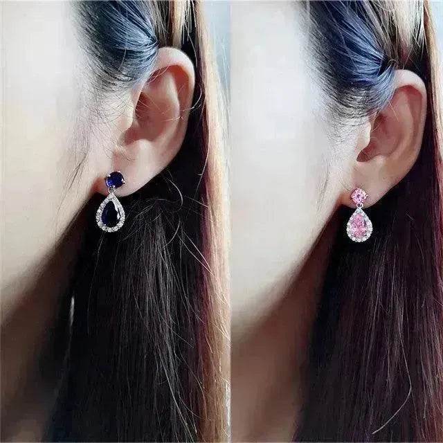 925 Sterling Silver Ear Needle Hypoallergenic Pearl drop Earrings For Women - www.Shopthatapp.com