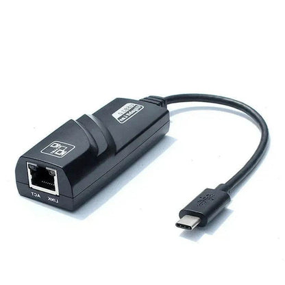 NIC Adapter Cable Type-C To RJ45 Gigabit Network Card To USB 3.1 Port - www.Shopthatapp.com