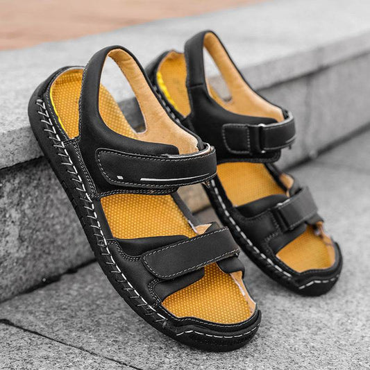 Men's Sandals Casual Trend Leather Sandals Men's Wholesale - www.Shopthatapp.com