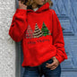 Merry Christmas tree Cashmere hoodie sweater loose top - www.Shopthatapp.com