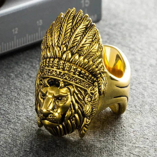 Portable Multifunctional Gothic Gold Ring Cigar Holder - www.Shopthatapp.com