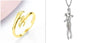 Alloy Simple Hands Hug Ring Opening Adjustable Jewelry - www.Shopthatapp.com