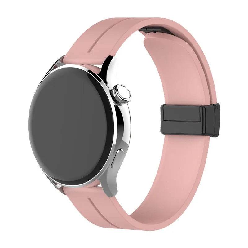 Applicable Watt4 Strap Silicone Magnetic Folding Buckle Watch Band - www.Shopthatapp.com