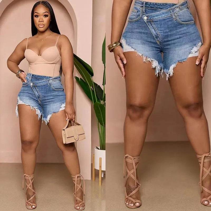 Fashion Personality Denim Shorts For Women - www.Shopthatapp.com
