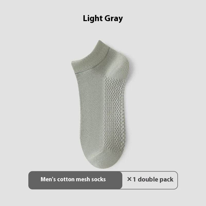 Cotton Anti-Pilling Ankle socks absorbing Invisible Tight Mesh Boat Socks - www.Shopthatapp.com