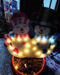 Christmas Scene Decoration With LED Lights Christmas Snowman Ornaments - www.Shopthatapp.com