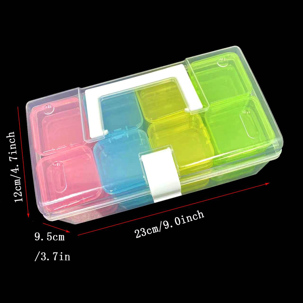 32-grid Transparent Plastic Storage Box Large Capacity Portable - www.Shopthatapp.com