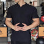 Anti Wrinkle Men Short Sleeve Active wear T-shirt for Workout Gym trainings - www.Shopthatapp.com