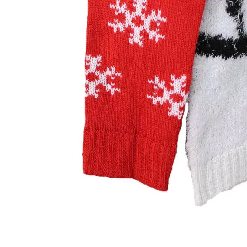 Little Snowman Christmas Sweater Snowflakes - www.Shopthatapp.com