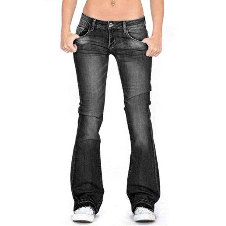 Women Bootcut Jeans Pant flared leg Trousers - www.Shopthatapp.com